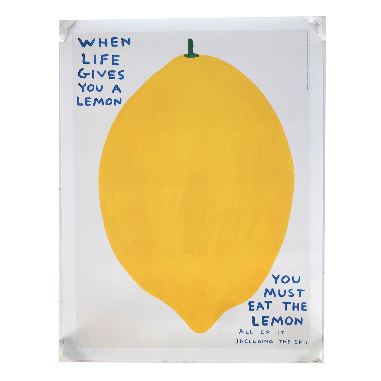 David SHRIGLEY: "Lemons..." - Serigraph (1 of 6)