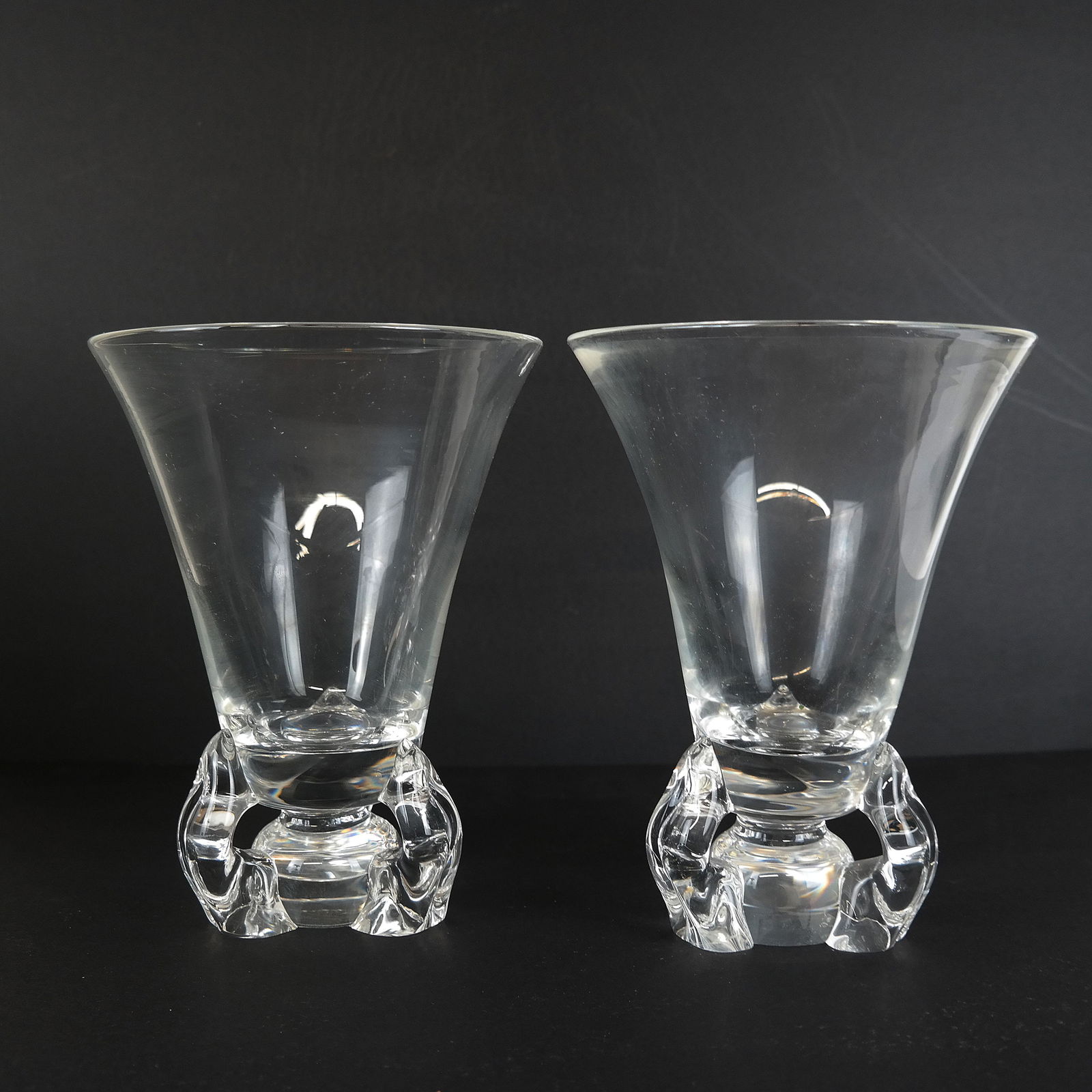 Pair of Steuben Crystal Vases (1 of 10)