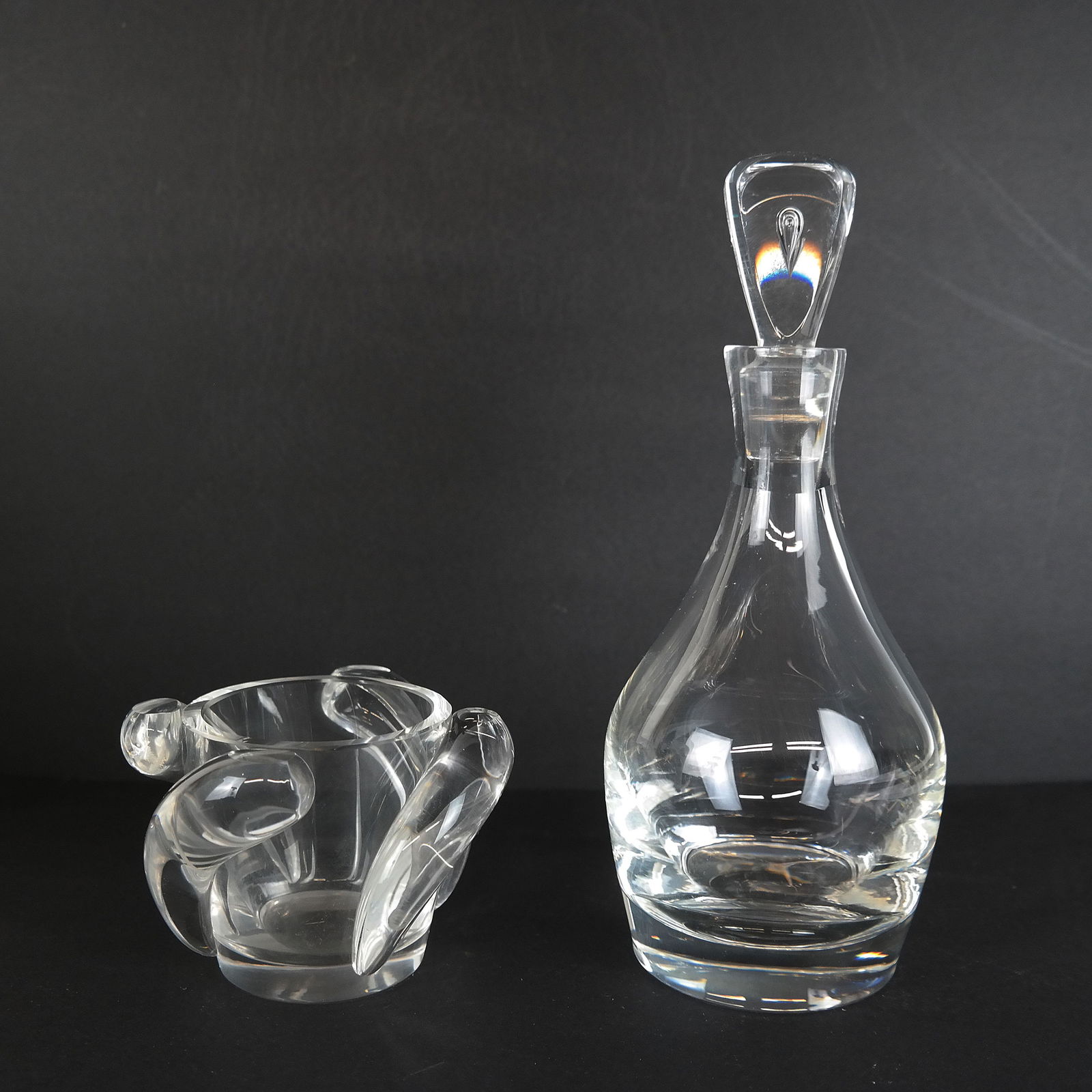 Steuben Decanter and Steuben Bowl (1 of 14)