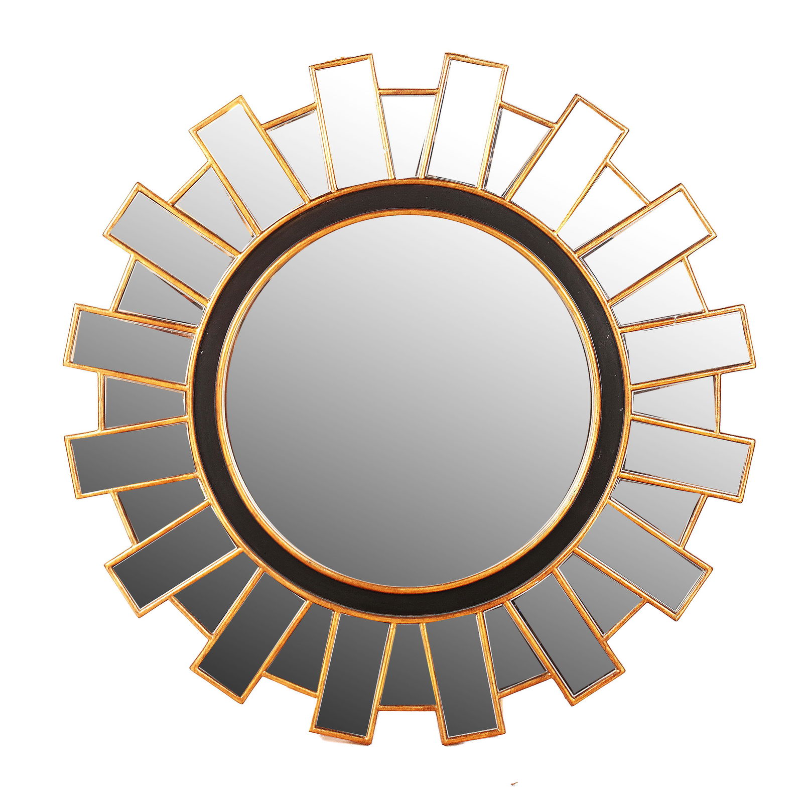 Hollywood Regency Round Mirror (1 of 7)