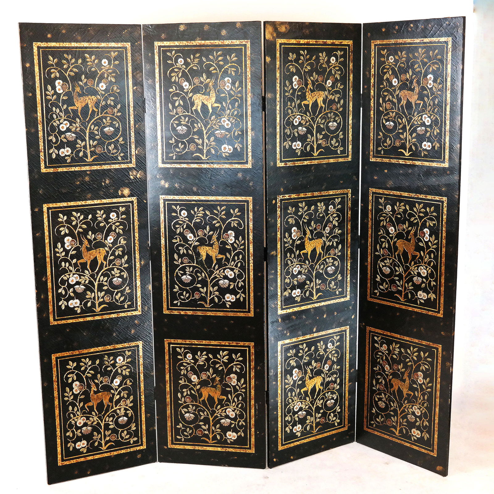 Chinese Coromandel 4-Panel Floor Screen (1 of 4)