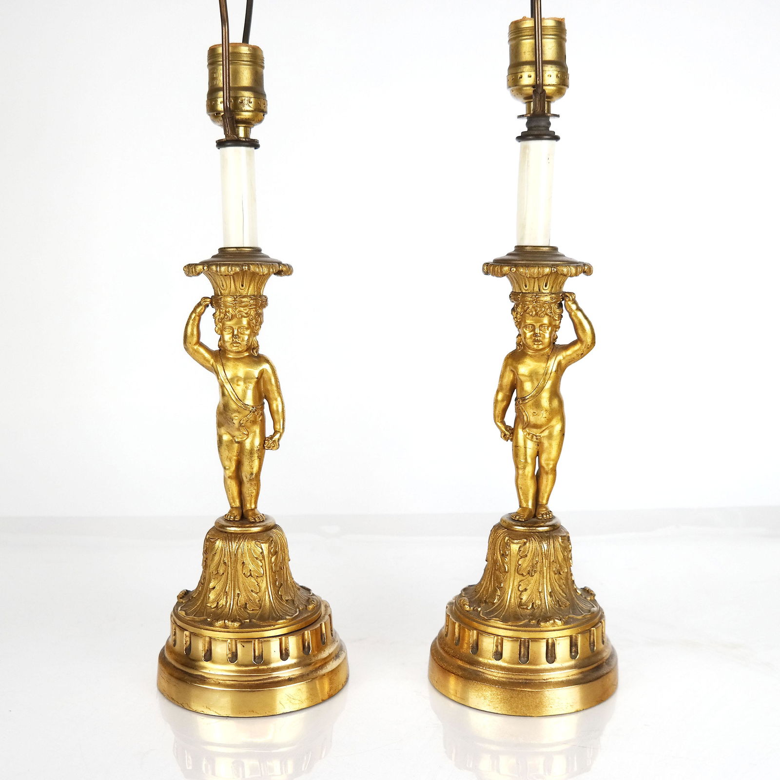 Pair of Cherub Lamps (1 of 9)