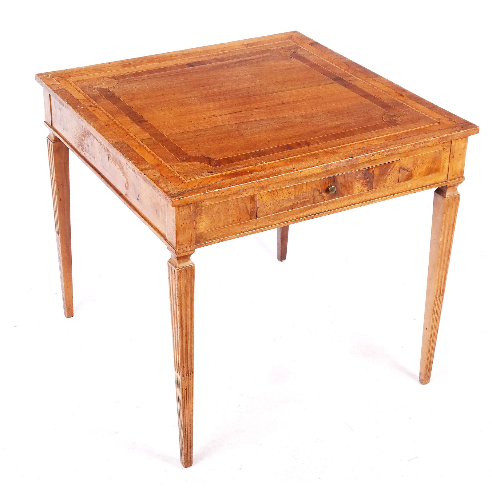 Walnut Banded Inlaid Occasional Table (1 of 7)