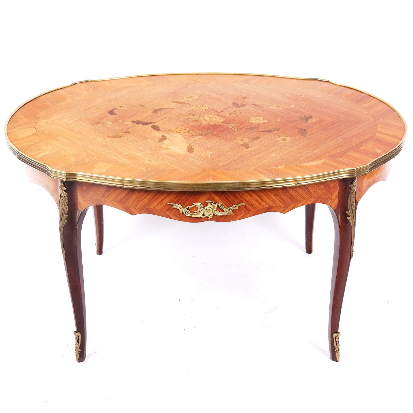 Satinwood Marquetry Inlaid Occasional Table (1 of 11)