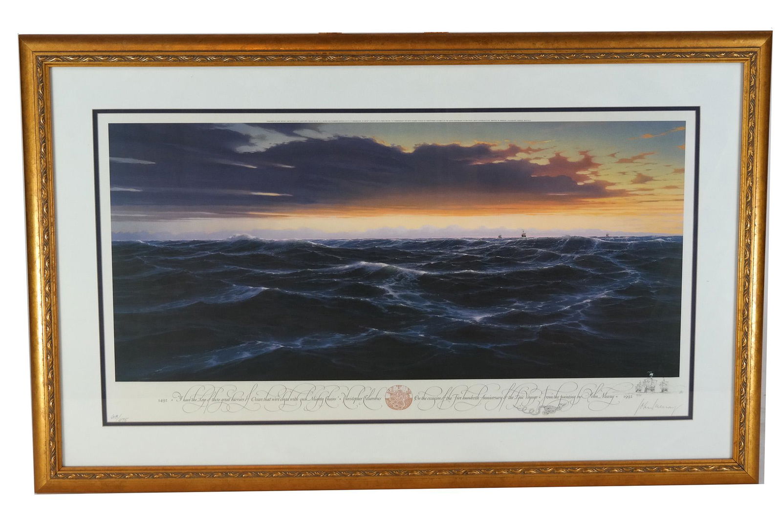 John MECRAY: Columbus' Ships - Nautical Print (1 of 11)