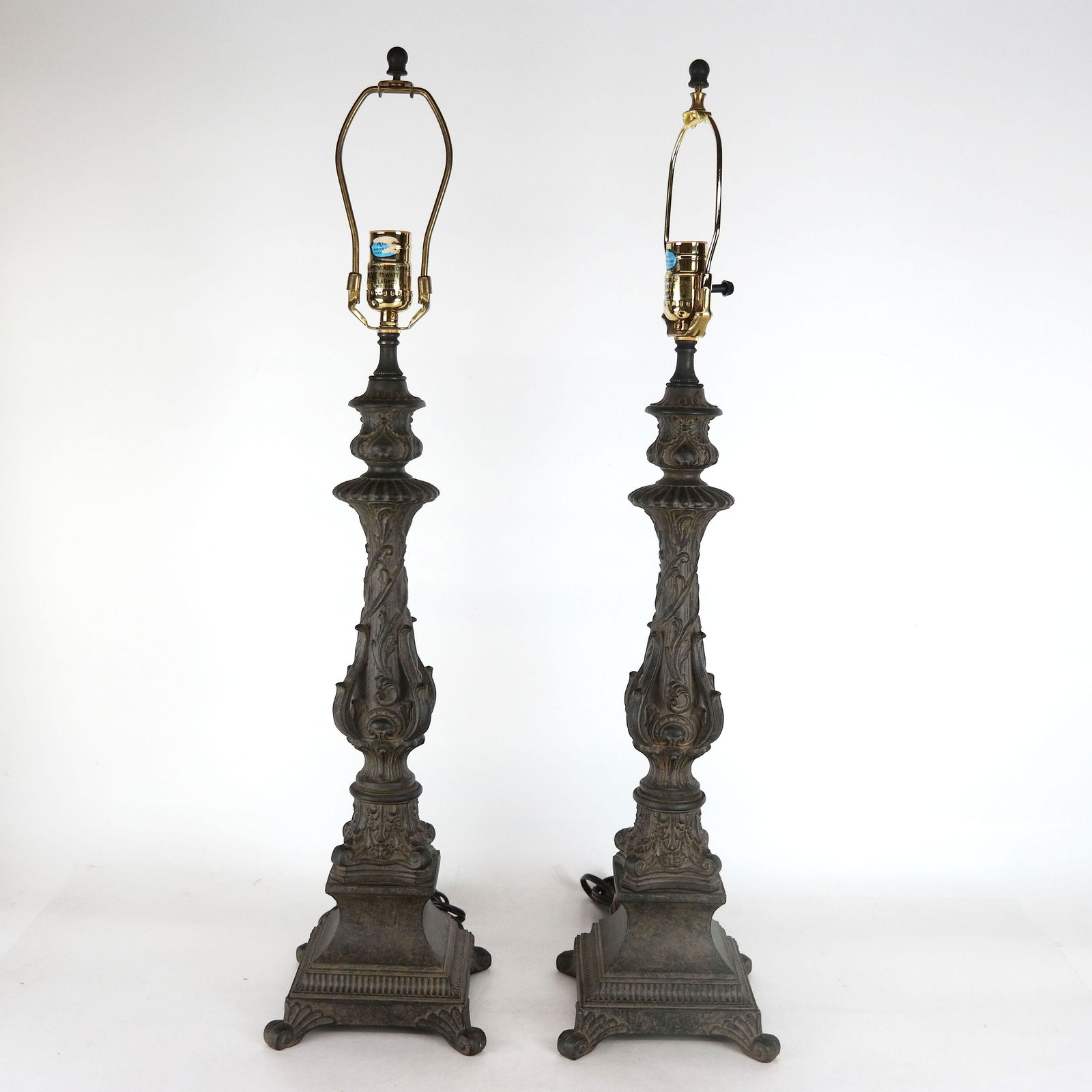 Pair of Italian-Style Candlestick Lamps (1 of 7)