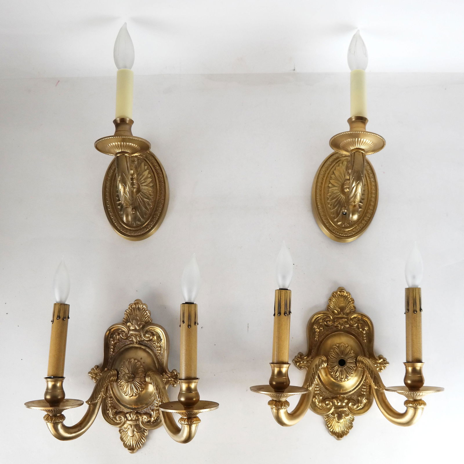 Two Pairs of Gilt Metal Sconces (1 of 13)