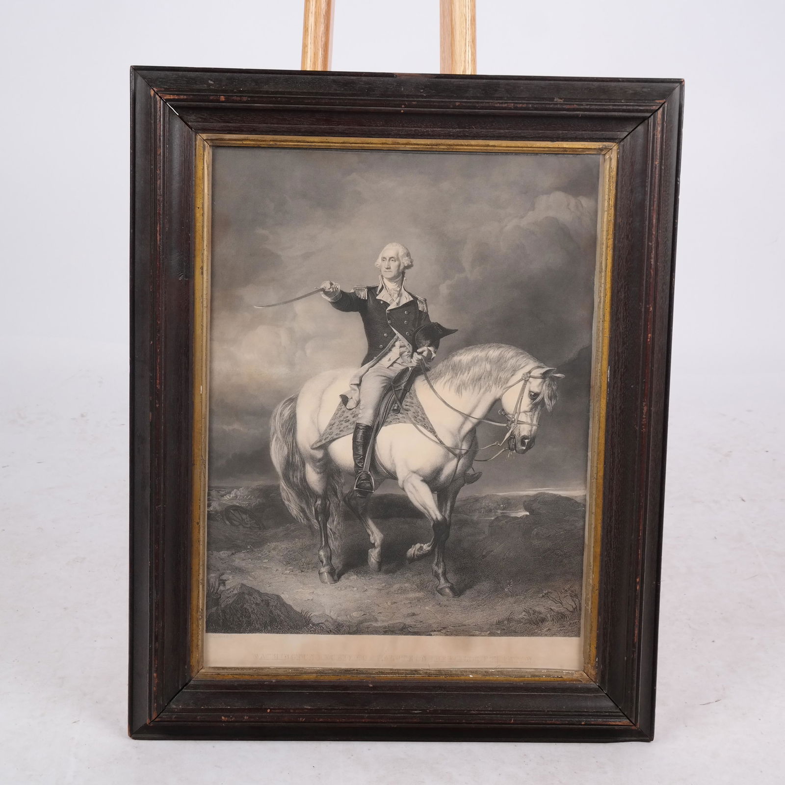 George Washing Receiving a Salute... - Engraving (1 of 8)