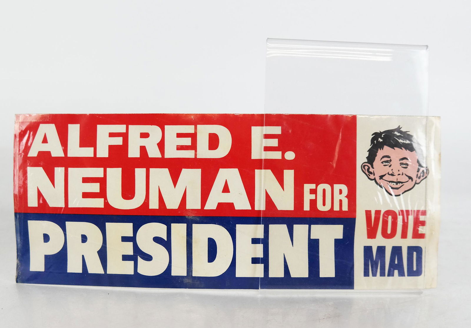 "Vote for MAD" Alfred E. Neuman Bumper Sticker (1 of 6)