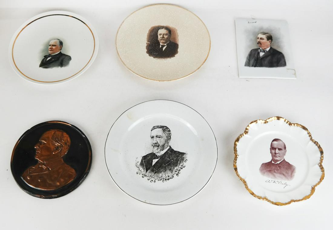 Lot of Political Plates and Plaques (6) (1 of 17)