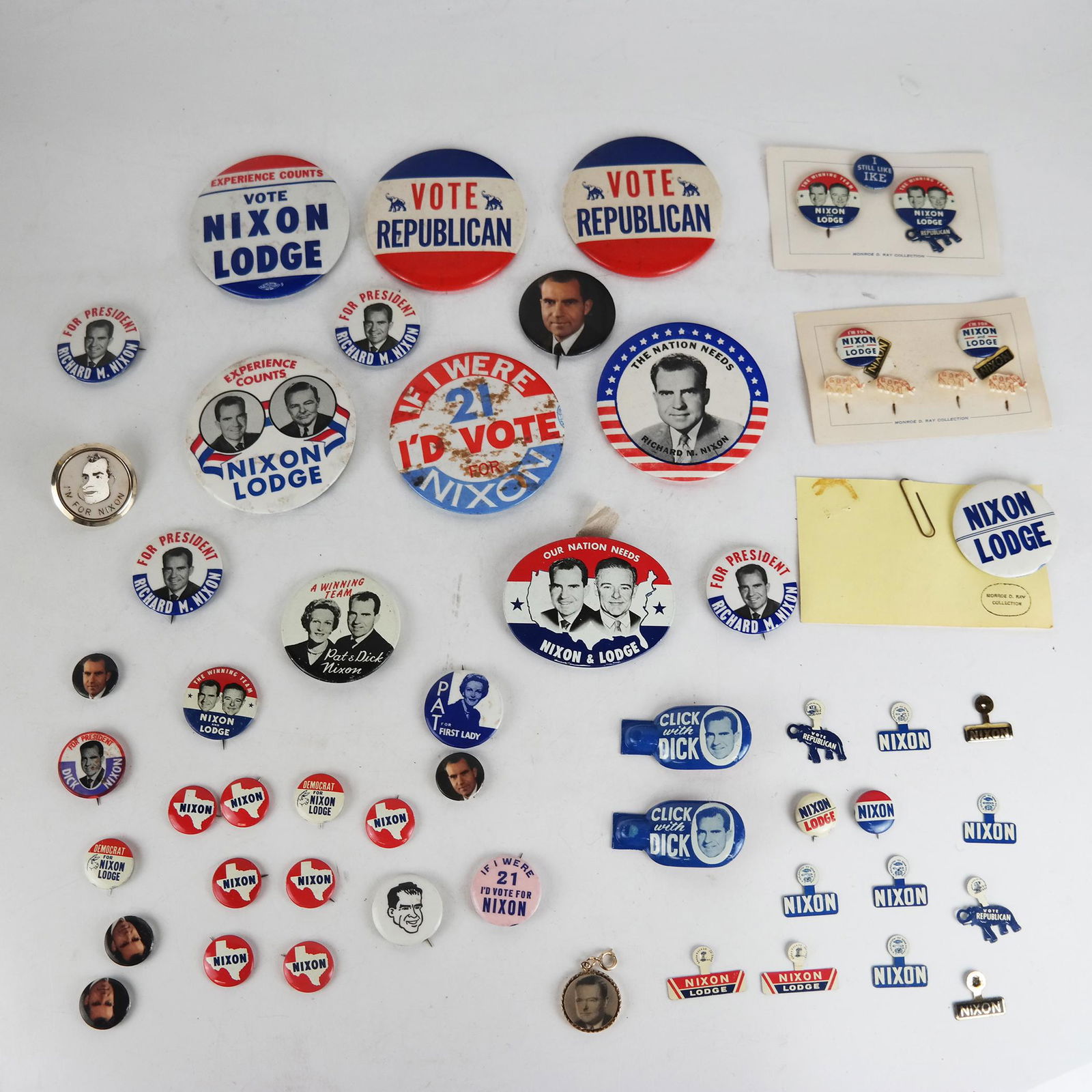 Nixon Campaign Lot - Jewelry, Pins, Buttons, Etc. (1 of 10)