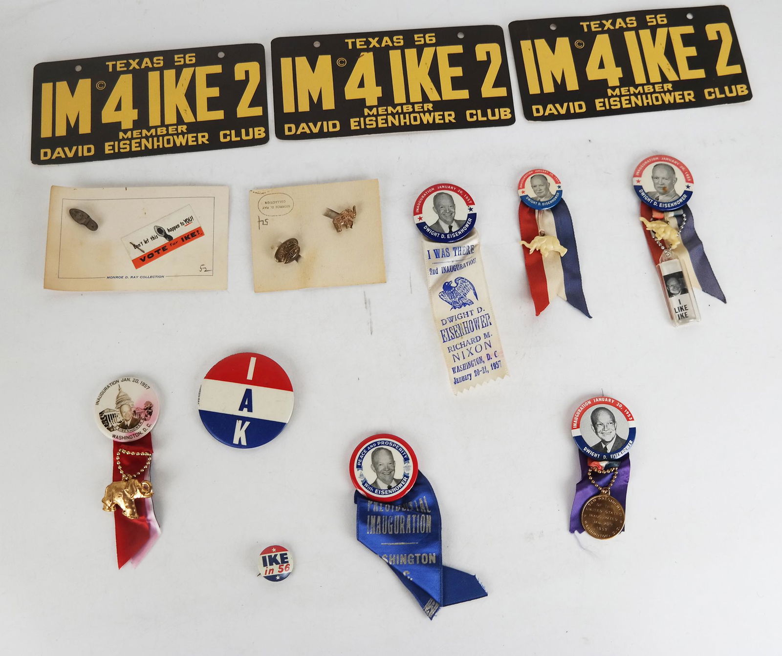 Eisenhower Campaign Ribbon Pins, Buttons, Others (1 of 9)