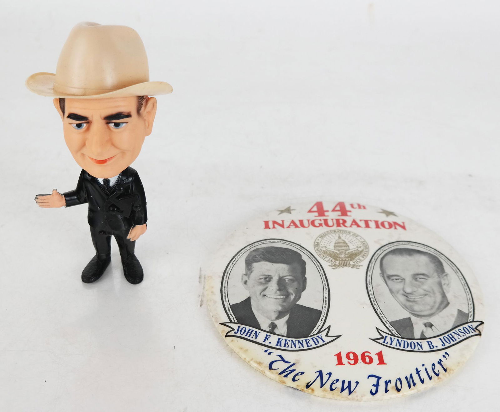 Lyndon B. Johnson Doll, LBJ / JFK Button, More (1 of 6)