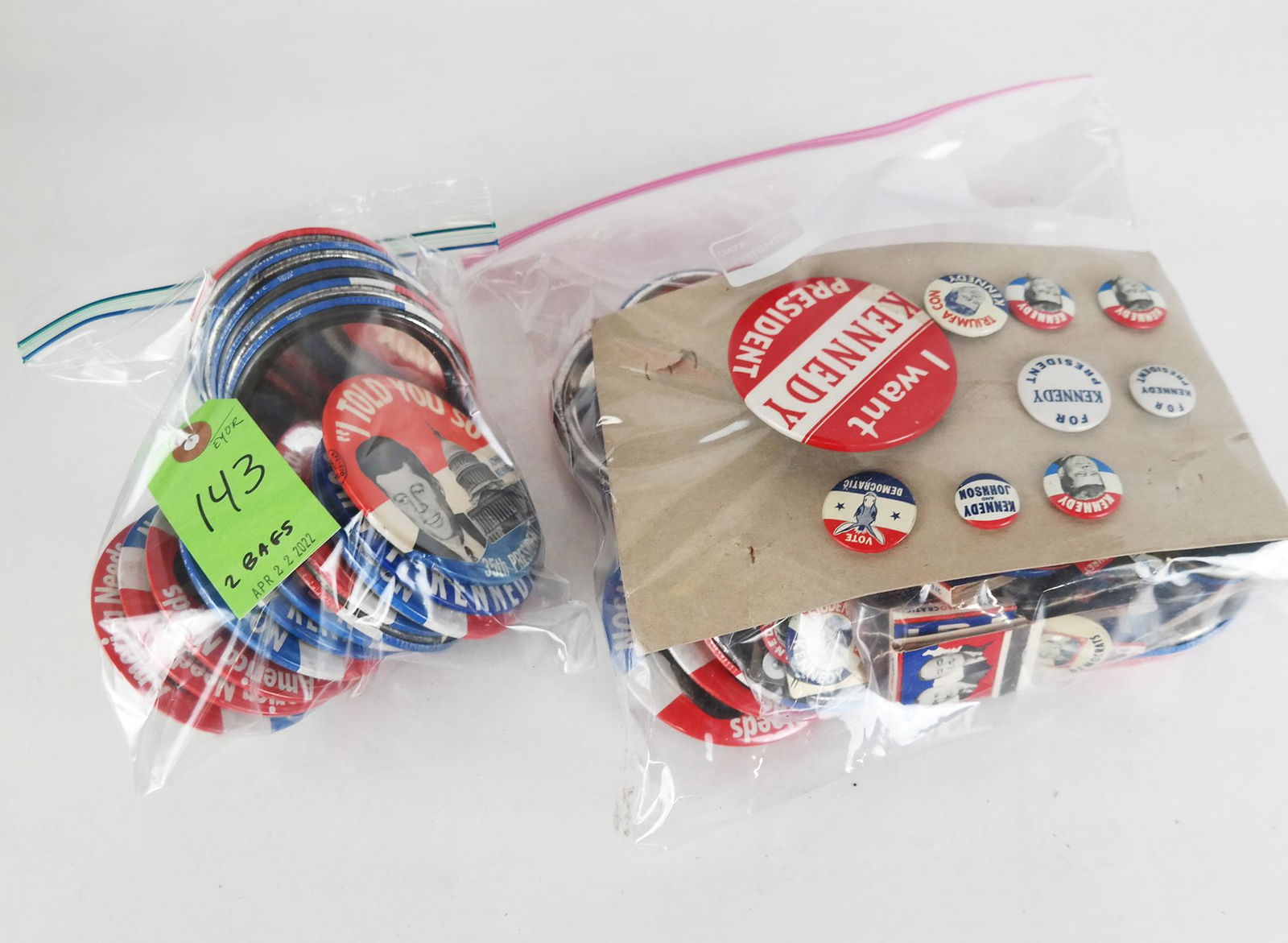 Lot of Kennedy & Kennedy / Johnson Buttons, Etc. (1 of 10)