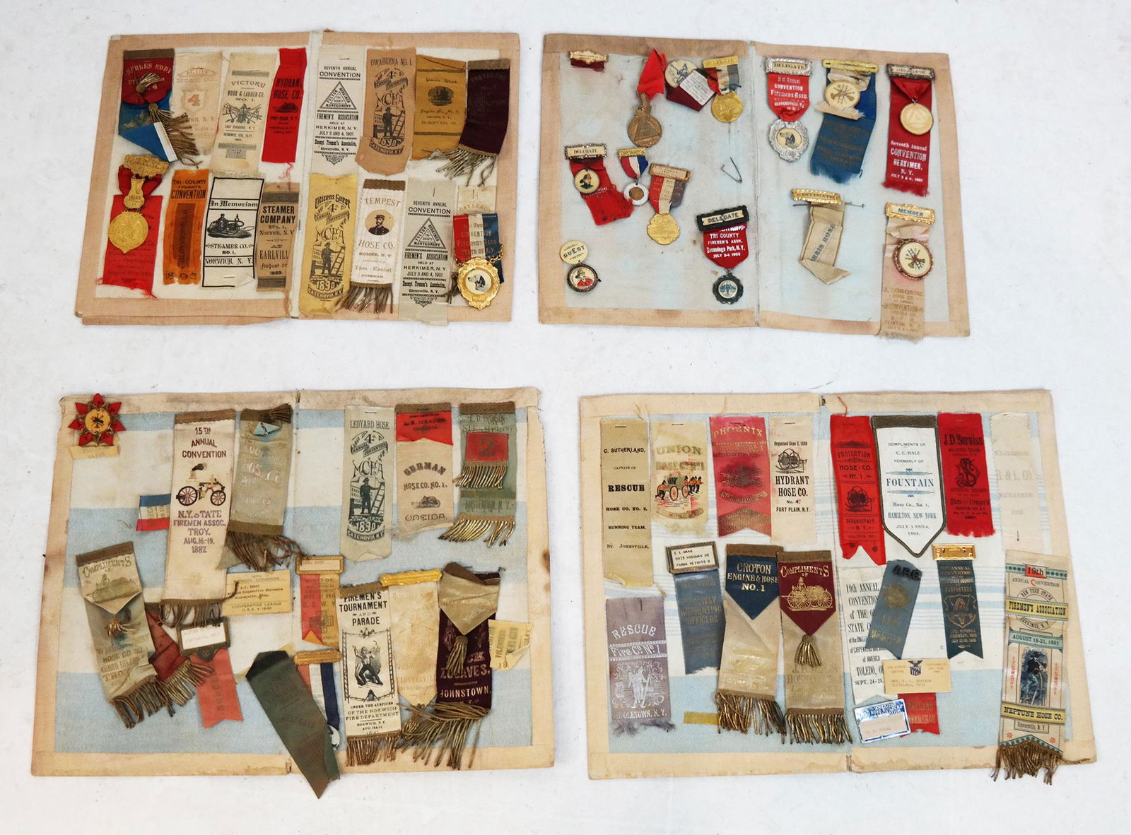 Lot of 19th-20th C. NYS Convention Silk Ribbons (1 of 11)