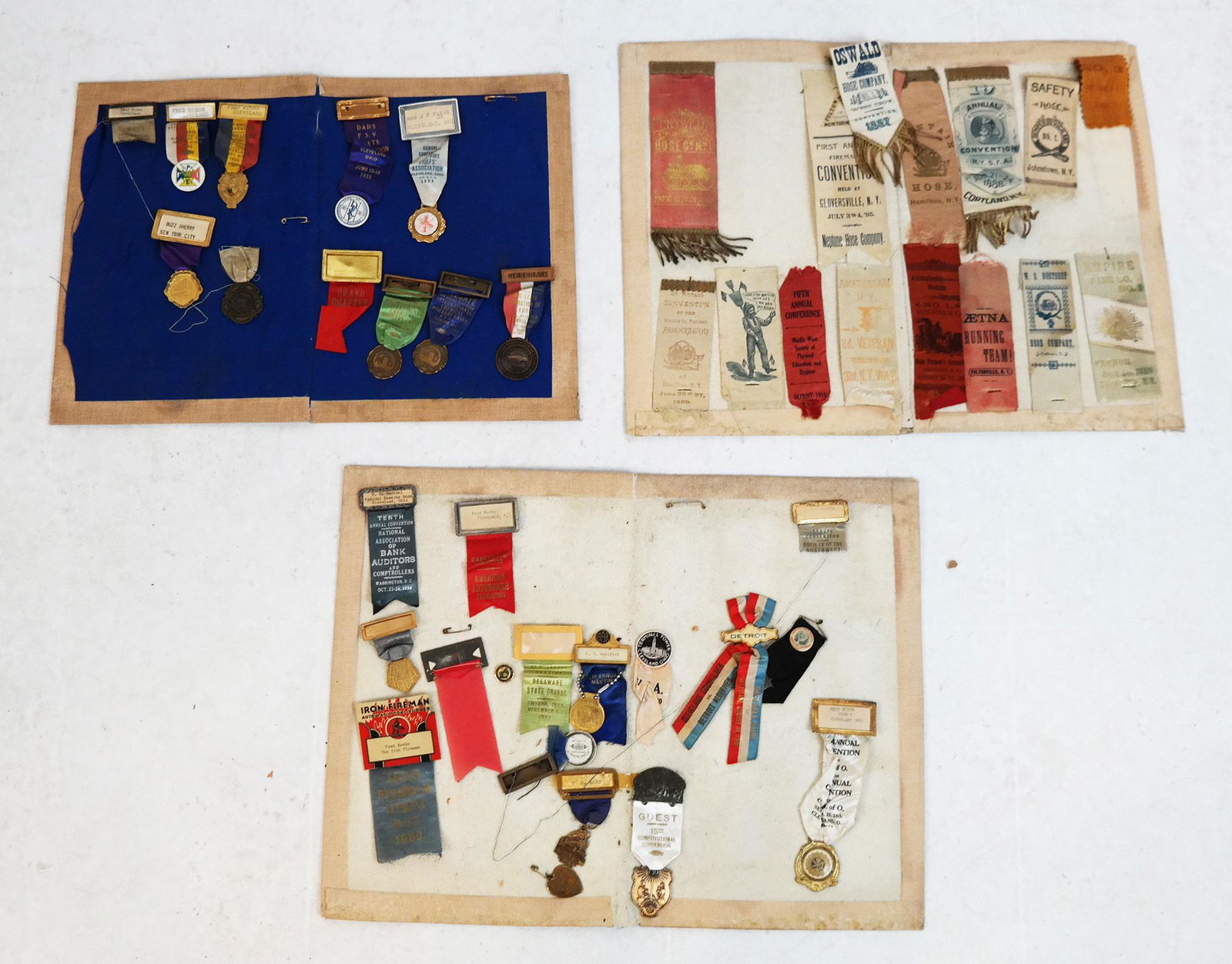 Lot of 20th C. Convention Silk Ribbons (1 of 13)