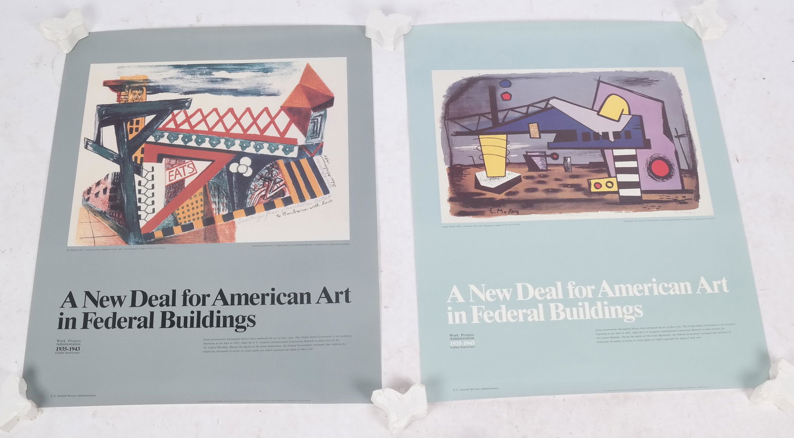 Four "New Deal for American Art" Posters (1 of 11)