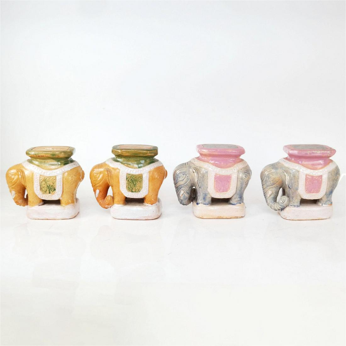 Four Mini Elephant Garden Seats (1 of 9)