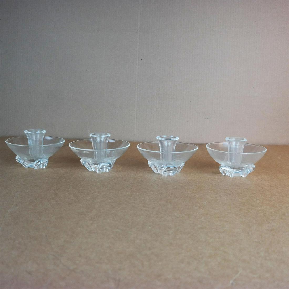 Set of Four Steuben Candlesticks (1 of 6)