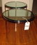 444: Pair of Occasional Tables w/ Tempered Glass Tops