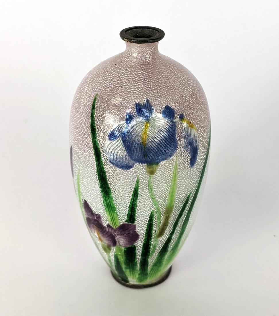 Japanese Cloisonne Enamel Vase (1 of 8)