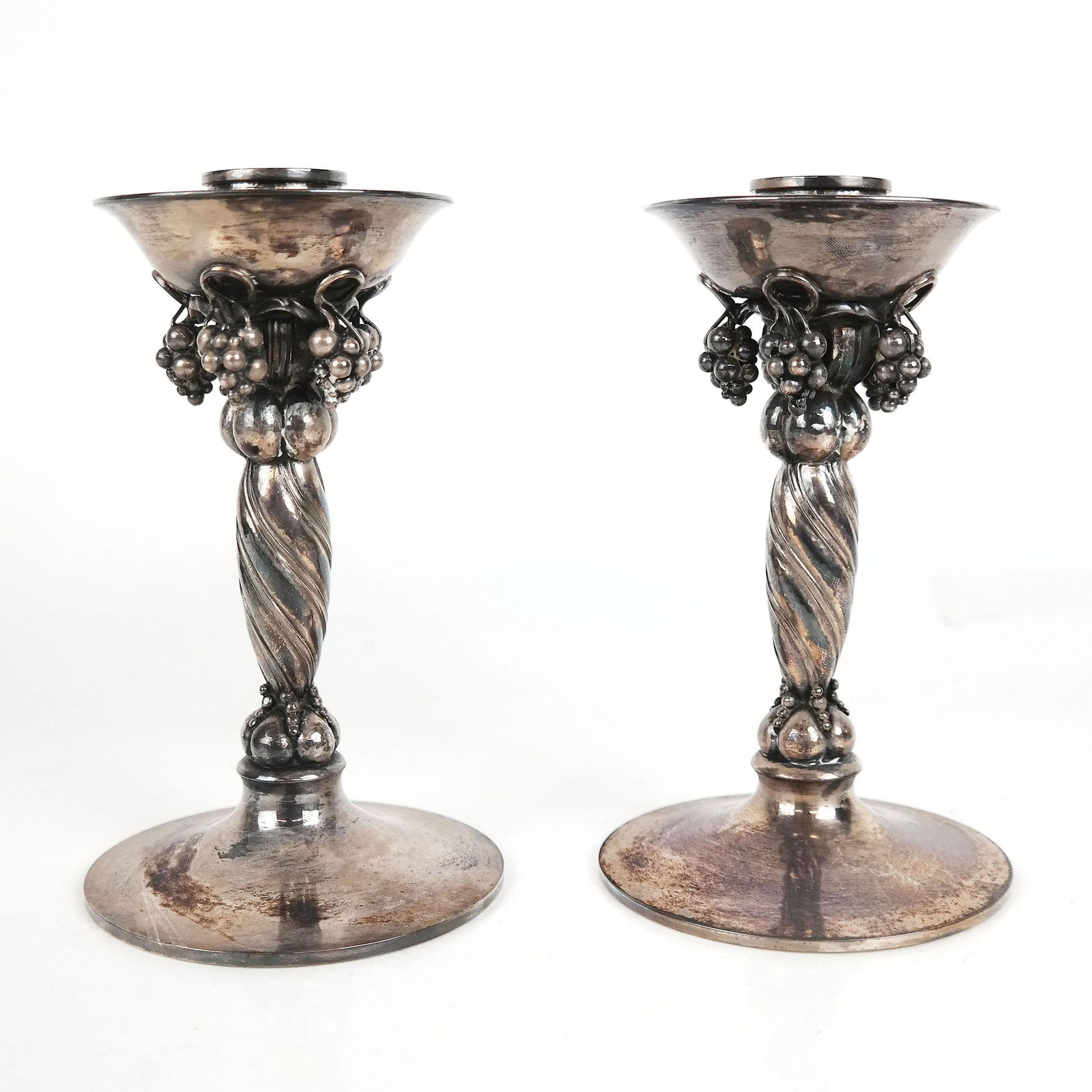 Pair of Jensen Sterling Silver Candlesticks May 21, 2022