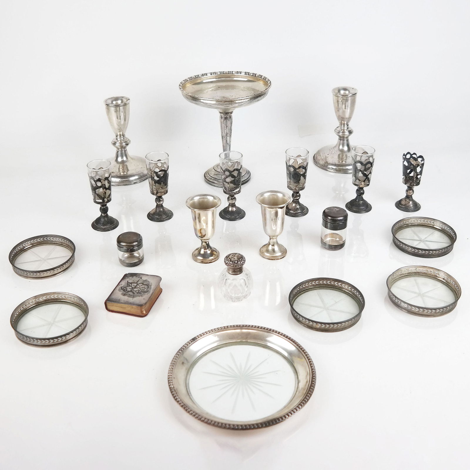 Assorted Weighted & Mounted Sterling Silver Arts (1 of 16)