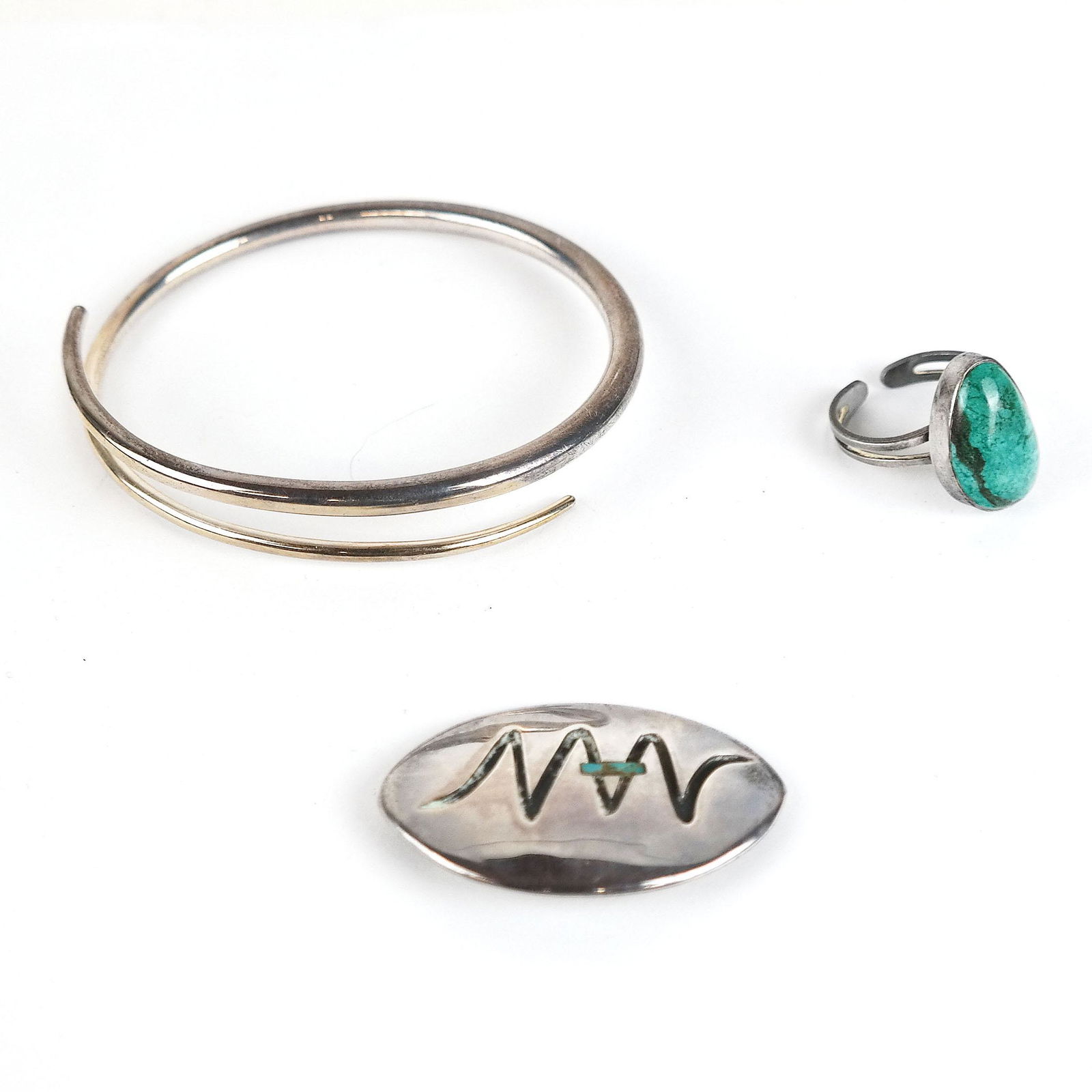 Georg Jensen Sterling Bangle Bracelet & Others (3) (1 of 11)