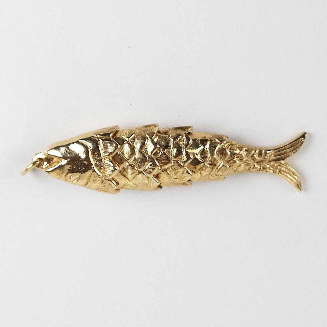 14K Gold Fish Pendant (1 of 7)