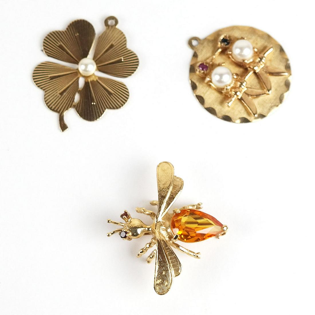 Three 14K Yellow Gold Items (1 of 11)