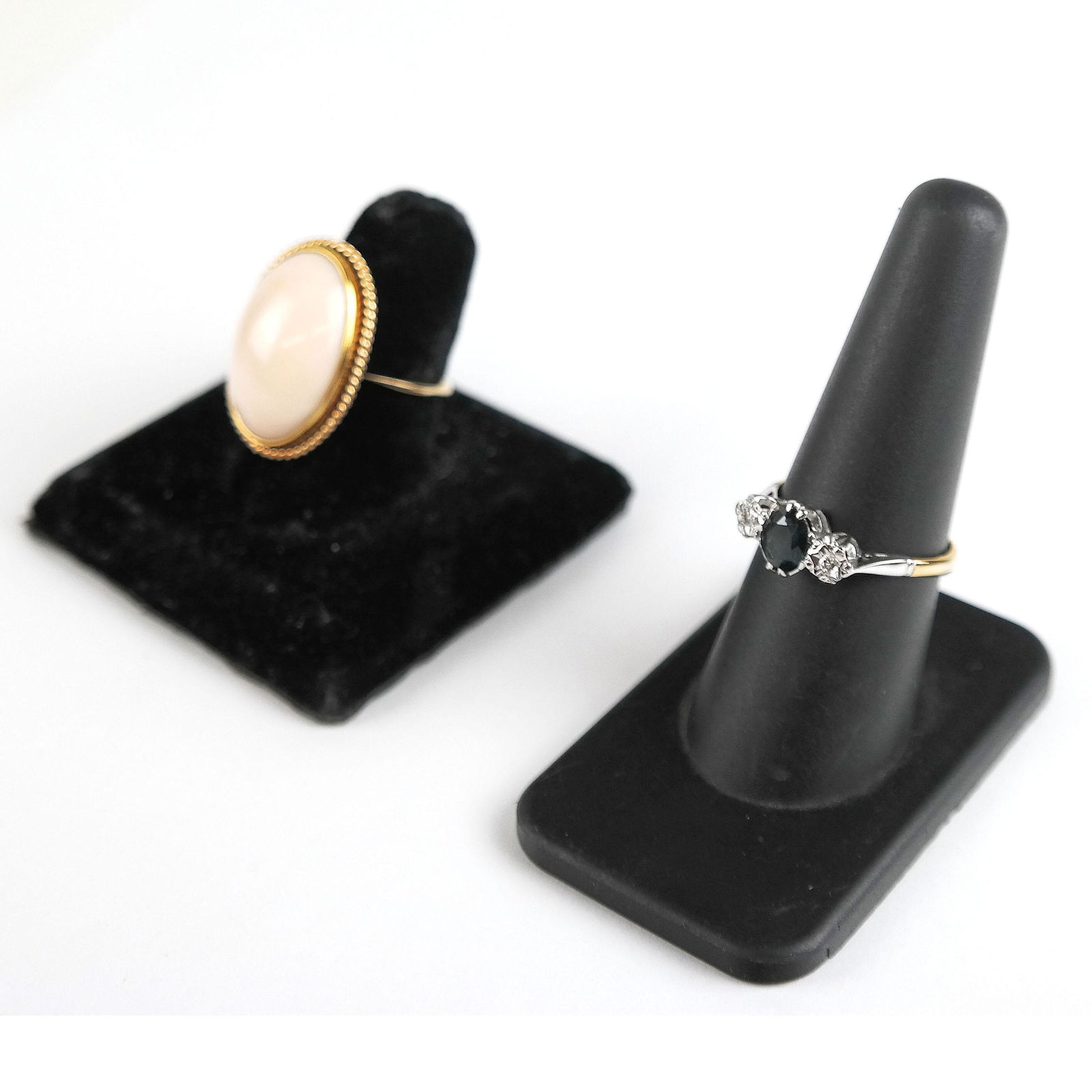 Two Rings: 14K and 18K Gold, Diamond & Stones (1 of 11)