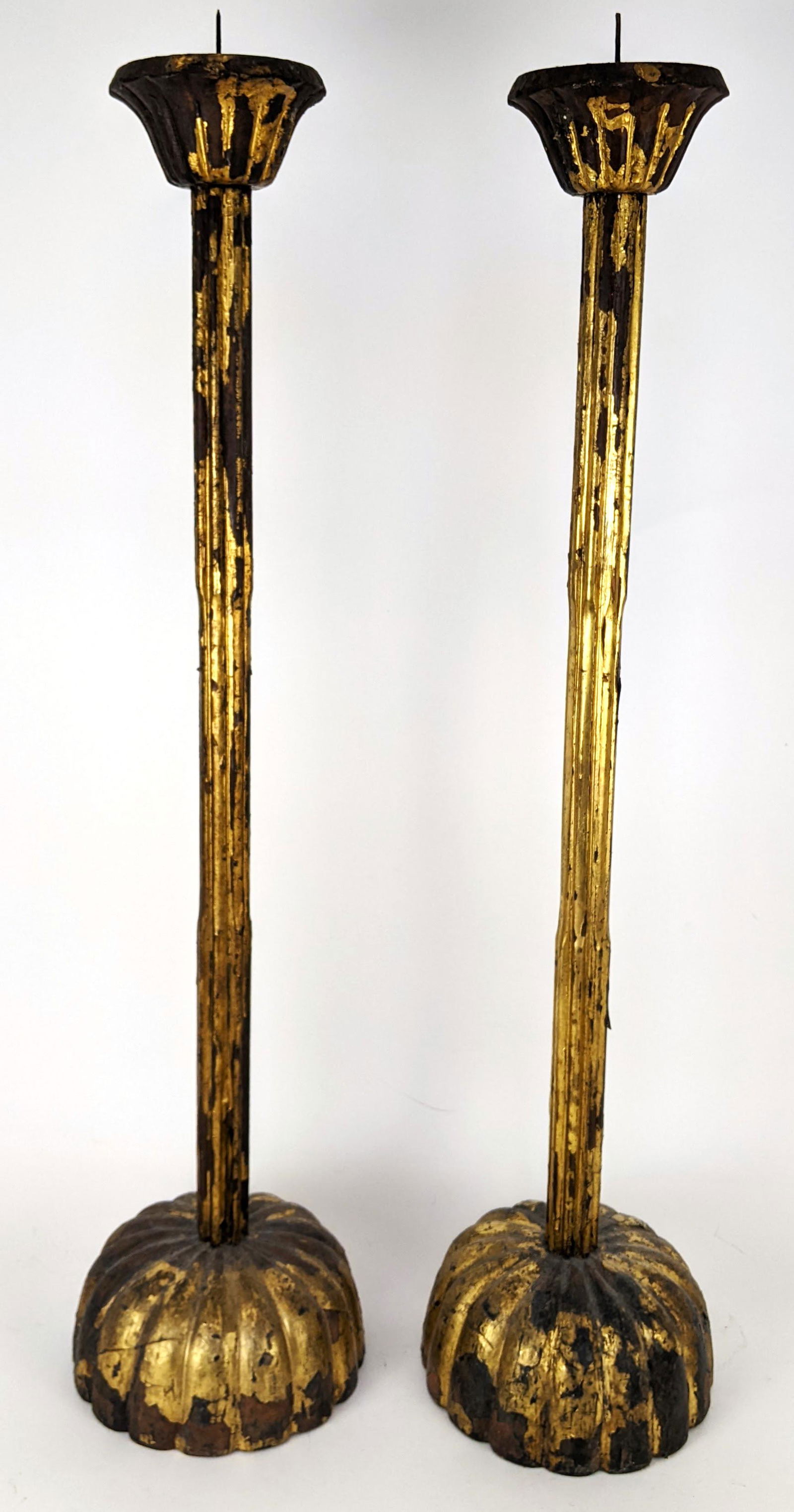 Pair of 18th Century Japanese Temple Pricketsticks (1 of 15)