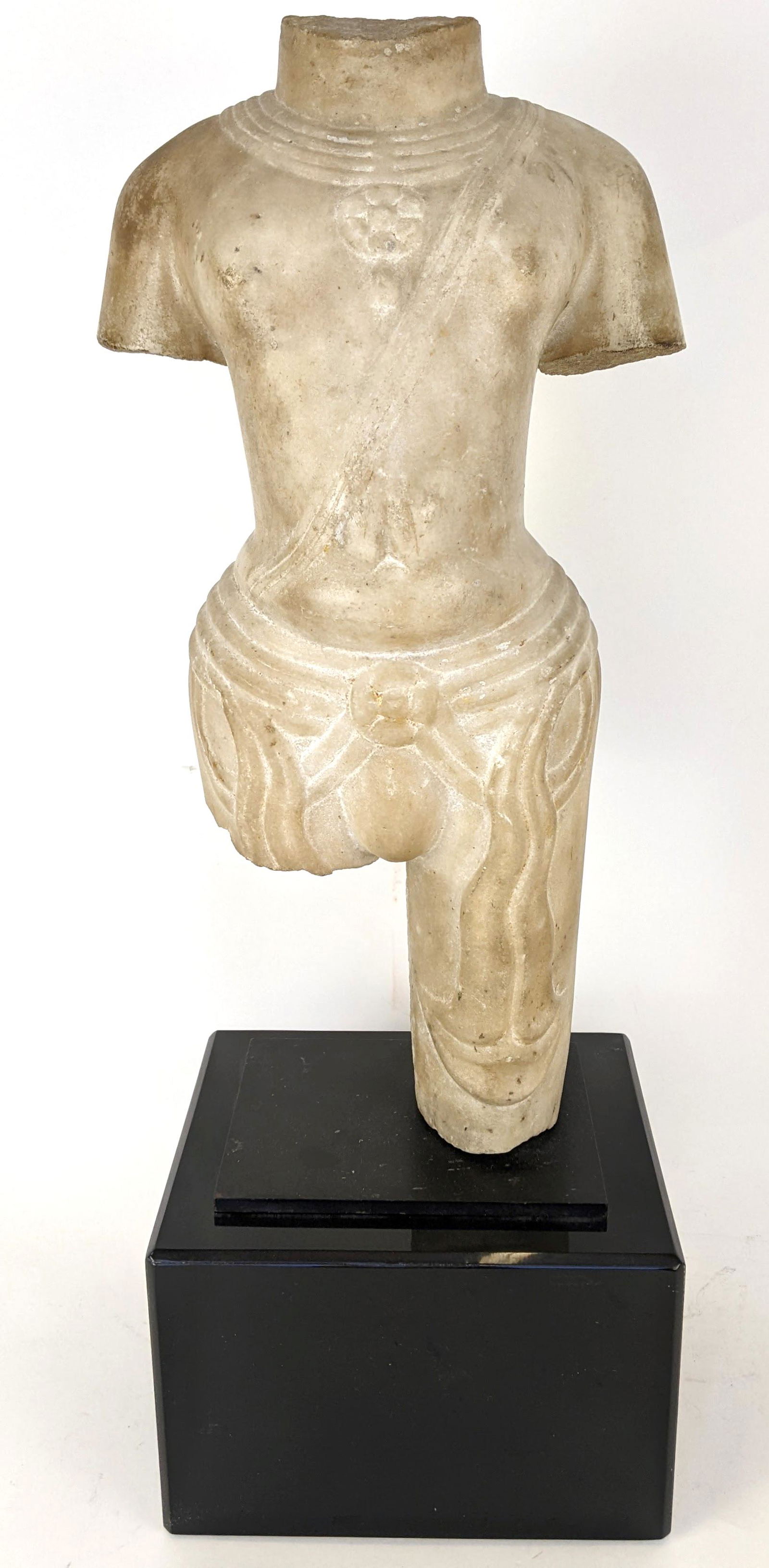 15th C. White Marble Standing Torso (1 of 16)
