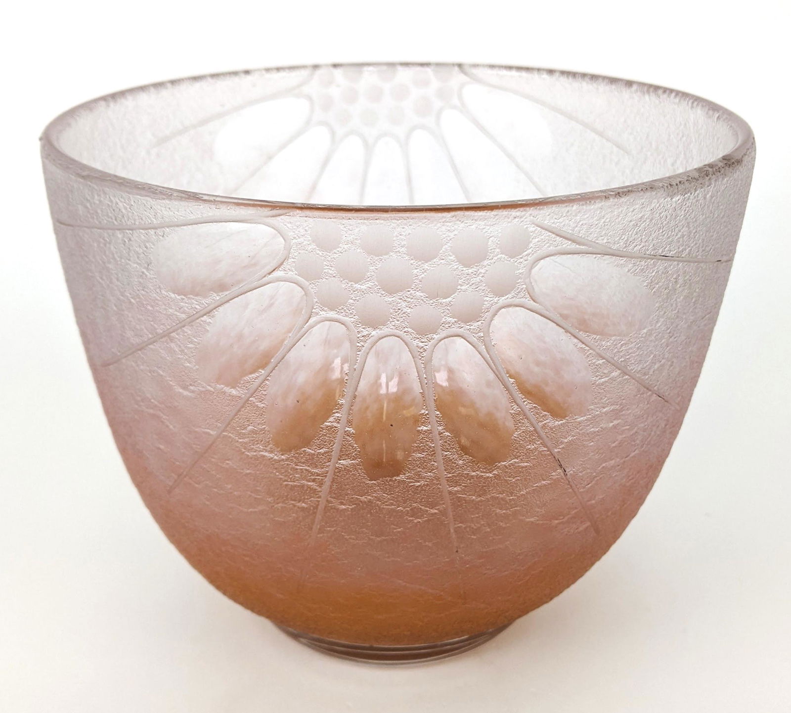 Art Deco Schneider Textured Art Glass Bowl (1 of 11)