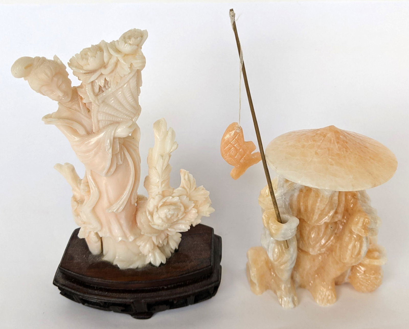 Two Chinese Carved Hardstone Figurines (1 of 13)