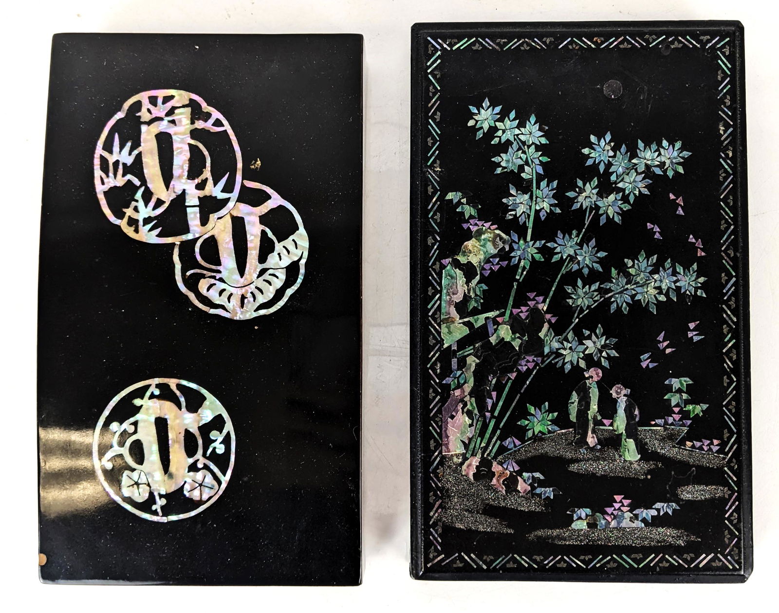 2 Japanese Black Lacquer Boxes (1 of 15)