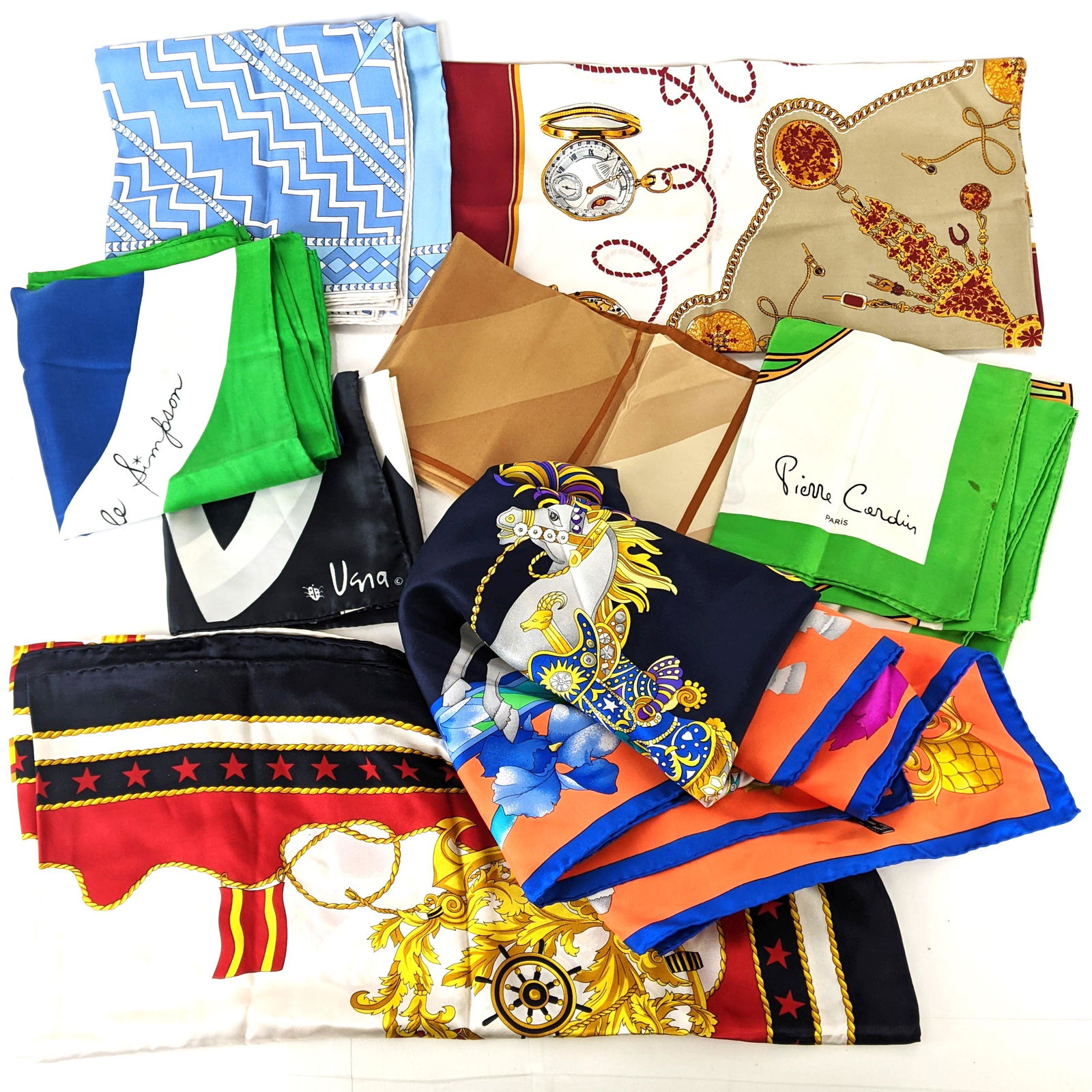 Eight Assorted Silk Scarves (1 of 19)