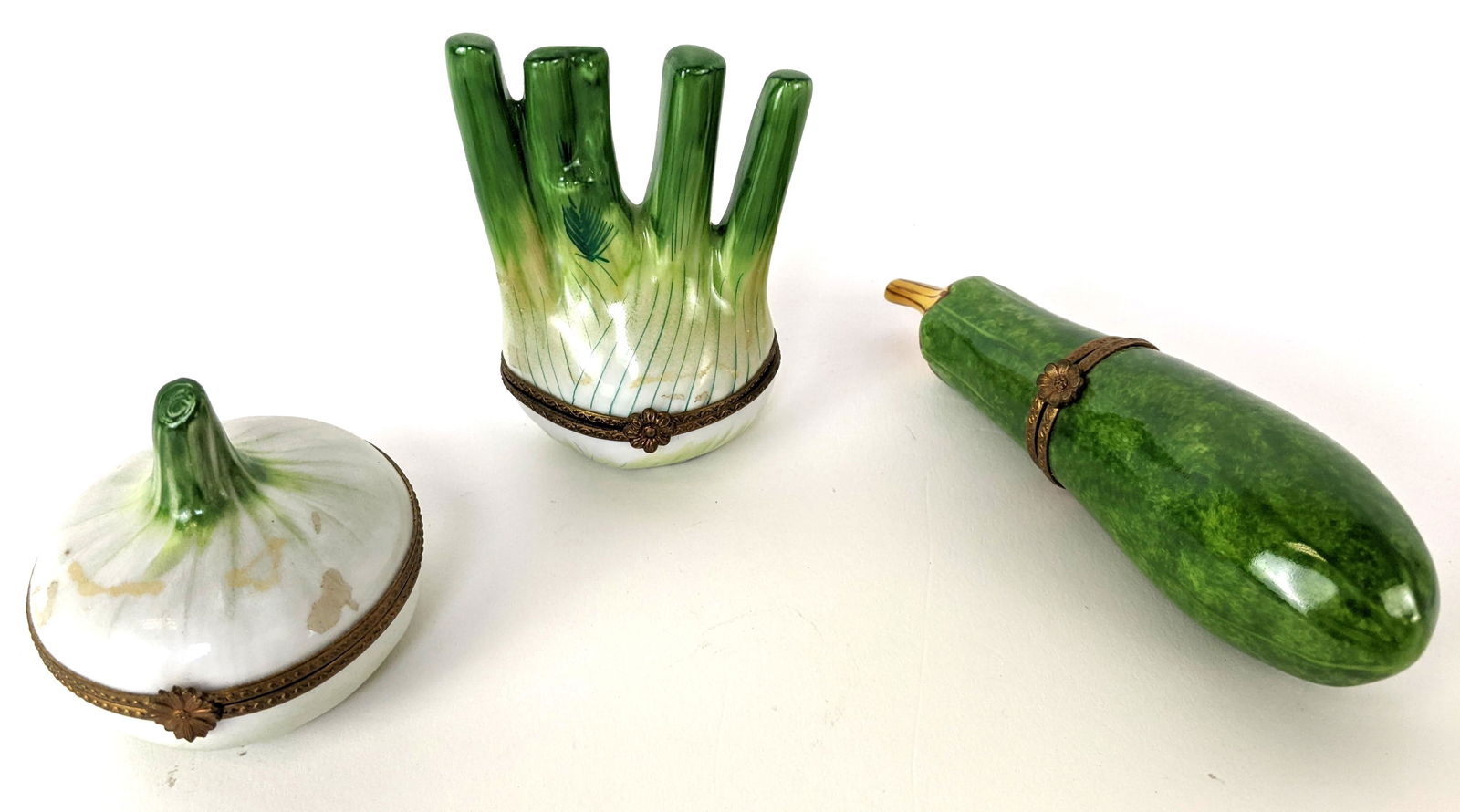 Set of Three Limoges "Vegetable" Boxes (1 of 14)
