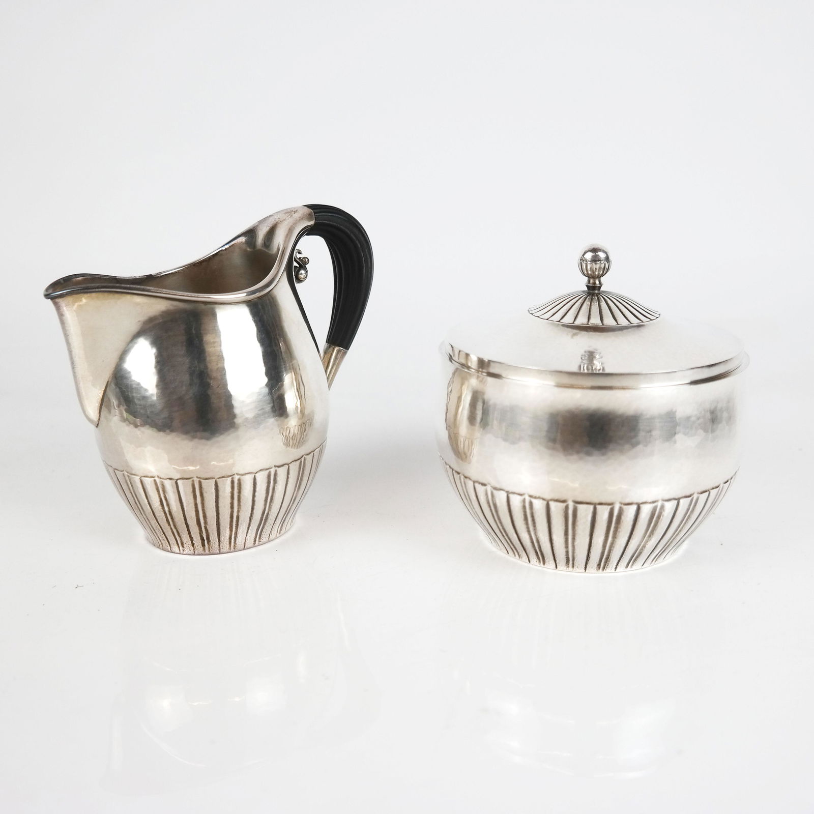 Georg Jensen Sterling Creamer & Covered Sugar (1 of 10)