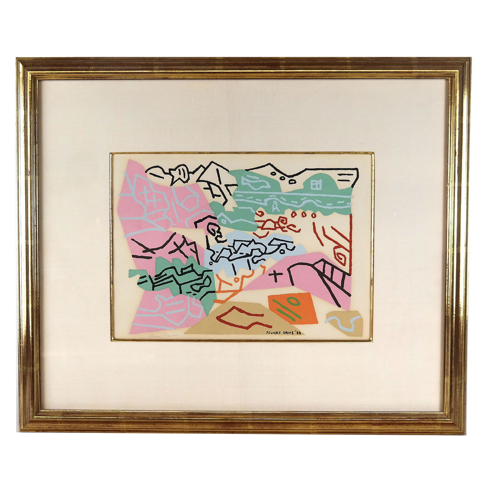 Stuart DAVIS: "Provincetown Harbor" - Serigraph (1 of 7)