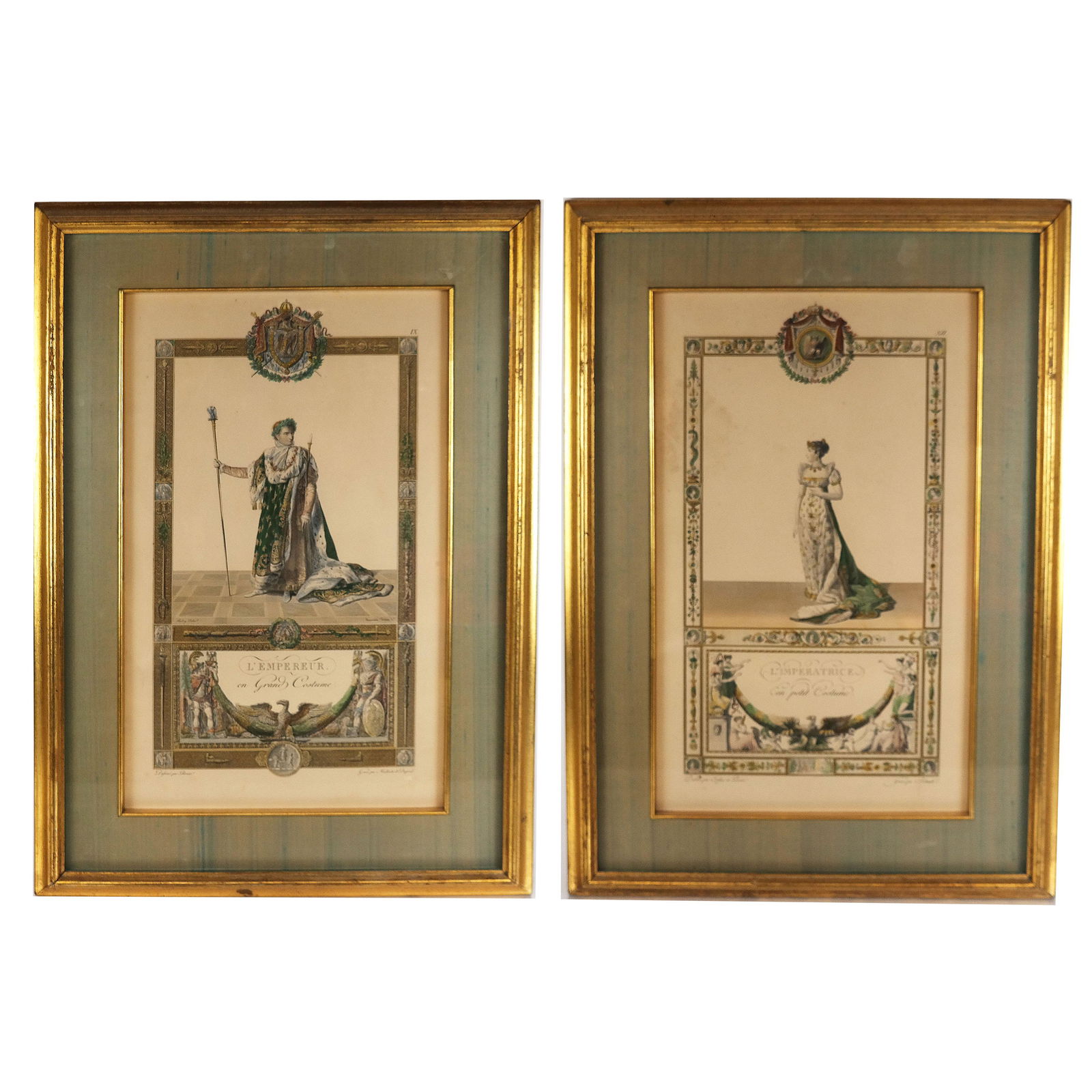 Pair of Framed "Josephine" and Napoleon" Etchings (1 of 14)