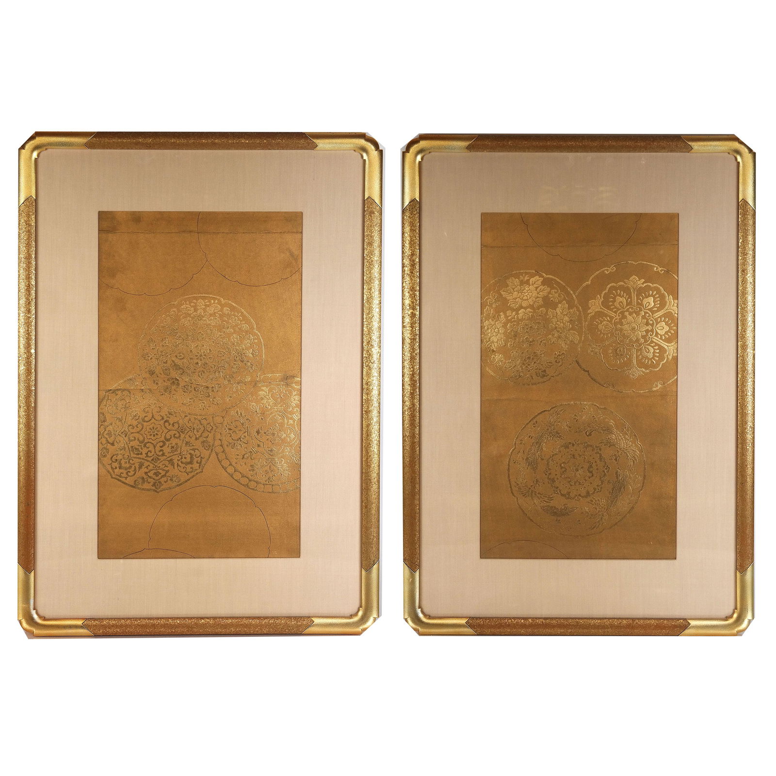 Pair of 19th C. Japanese Textile & Paper Works (1 of 16)