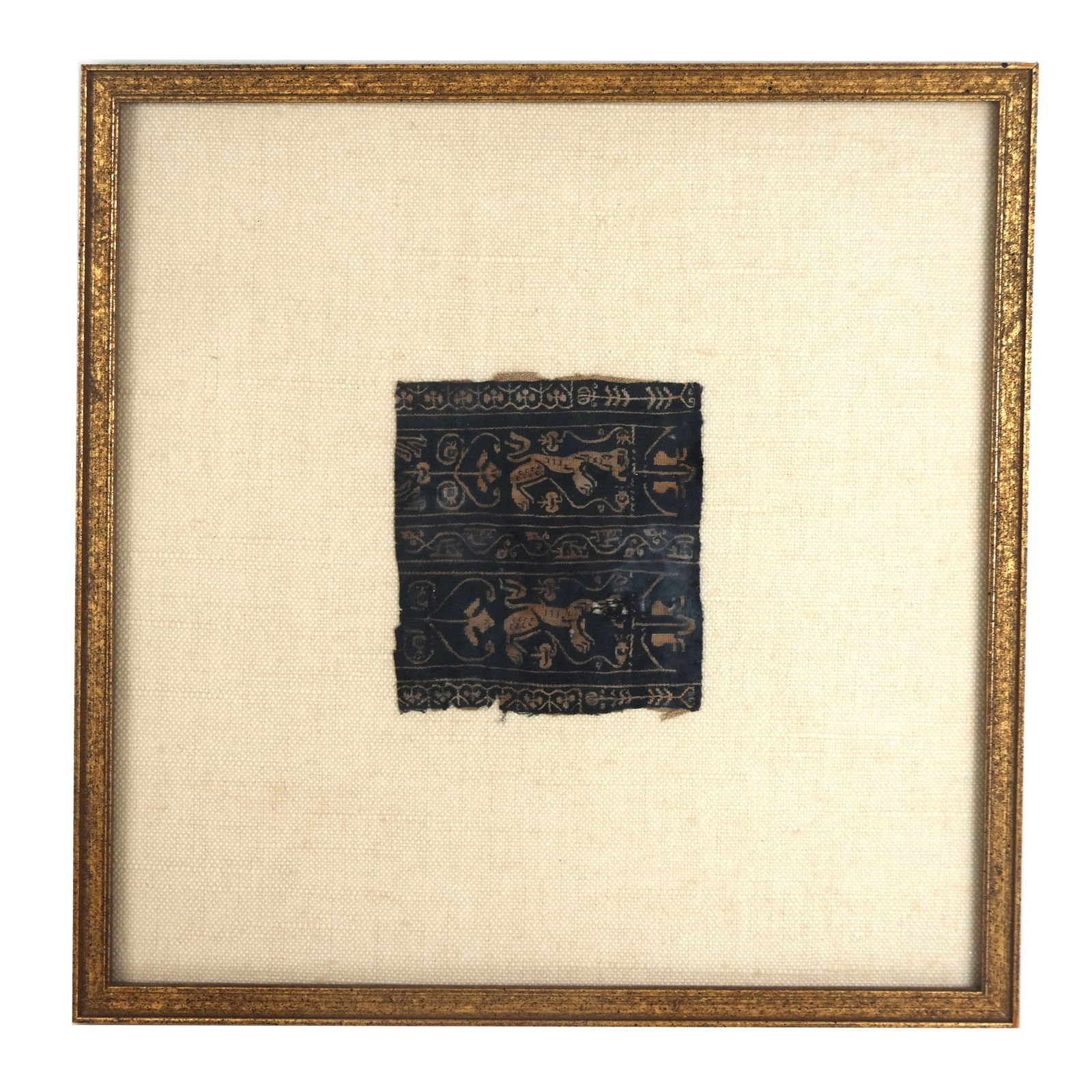 Ancient Coptic Painted Textile Fragment (1 of 5)