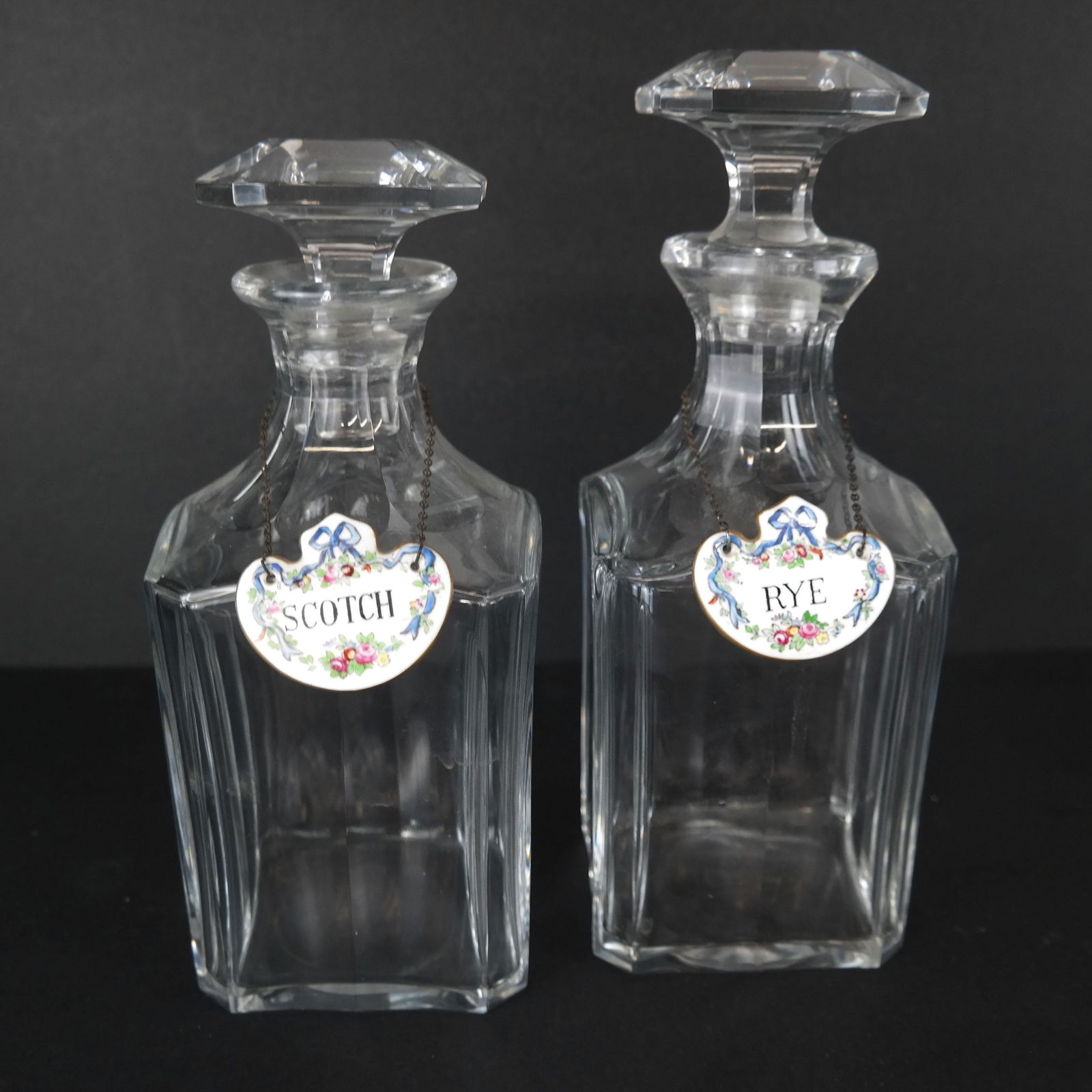 Pair of Baccarat Crystal Decanters (1 of 12)