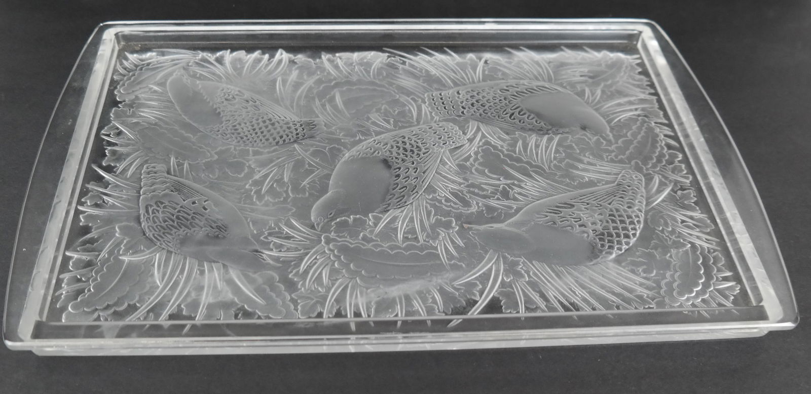 Large Lalique Crystal Rectangular Tray (1 of 8)