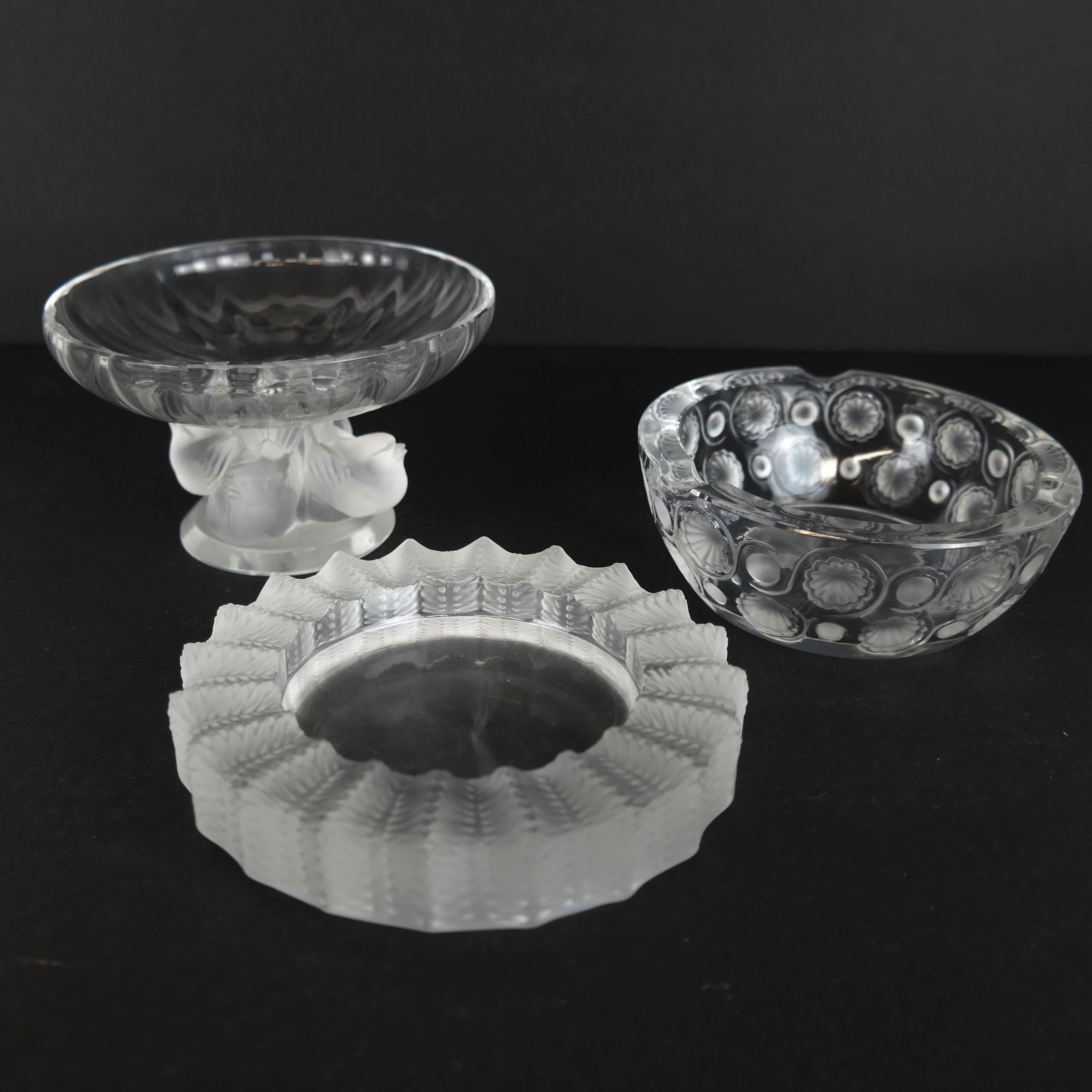 Three Small Lalique Crystal Bowls (1 of 16)