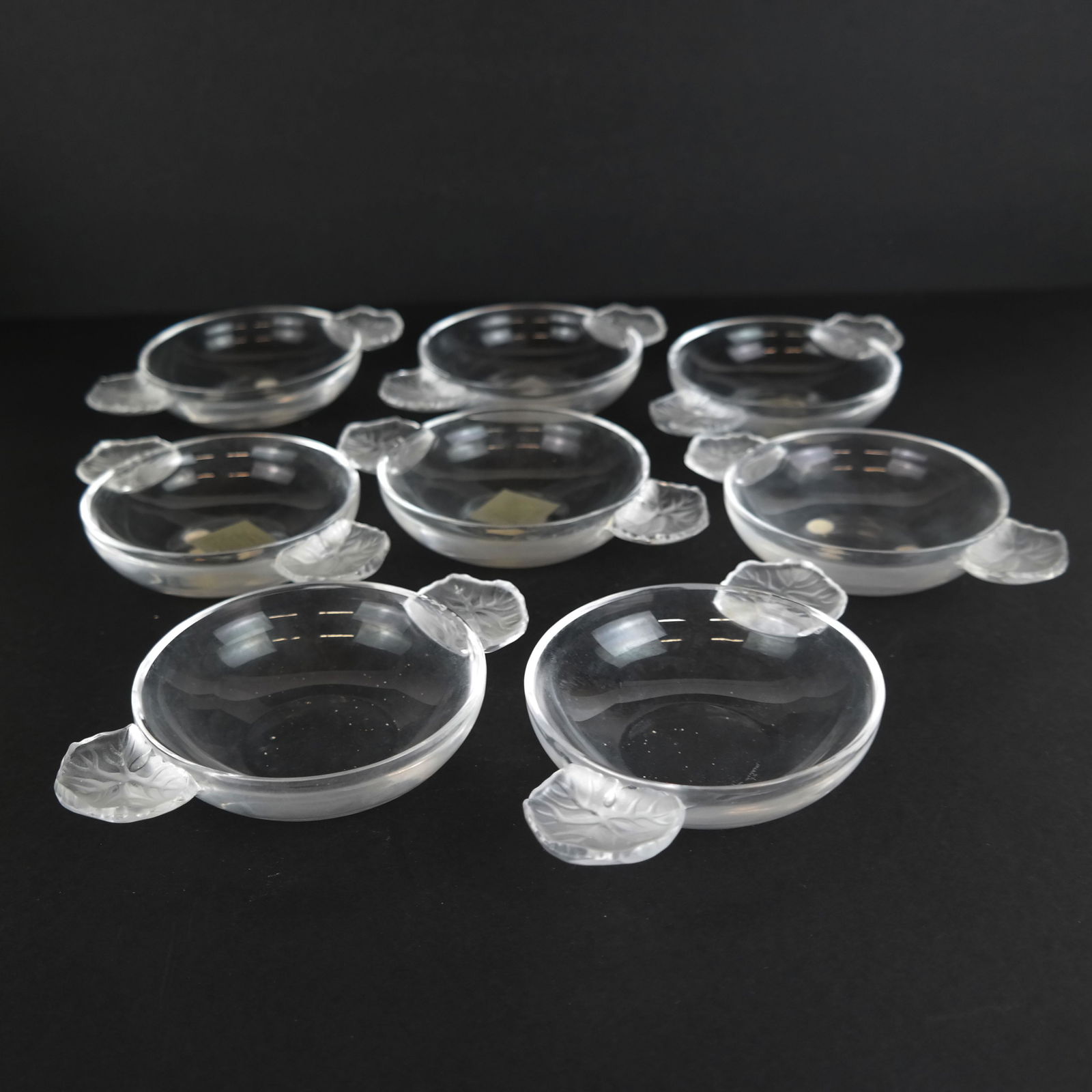 Set of Eight Lalique Crystal Nut Dishes (1 of 8)