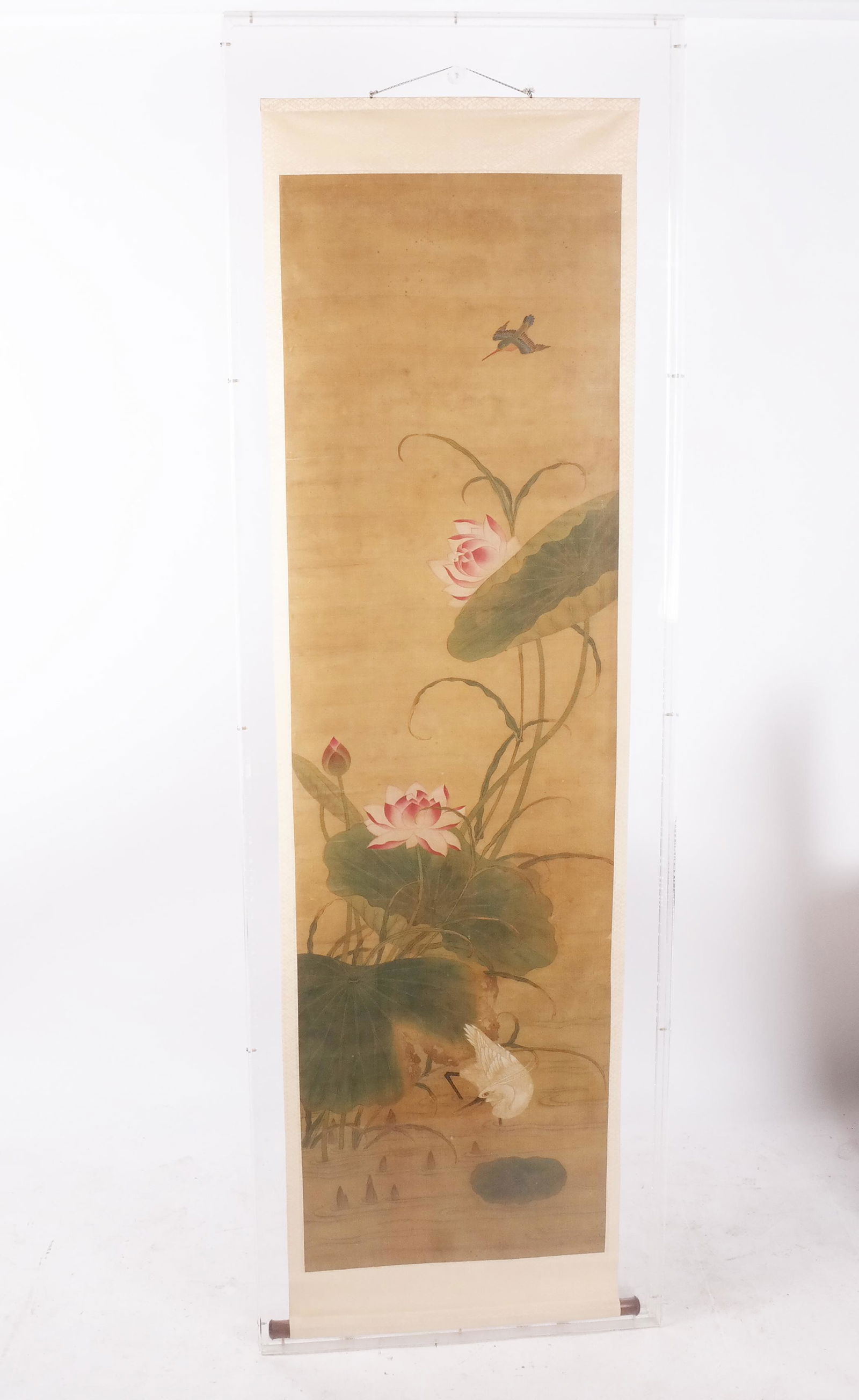 Antique Chinese Lucite Framed Scroll (1 of 10)