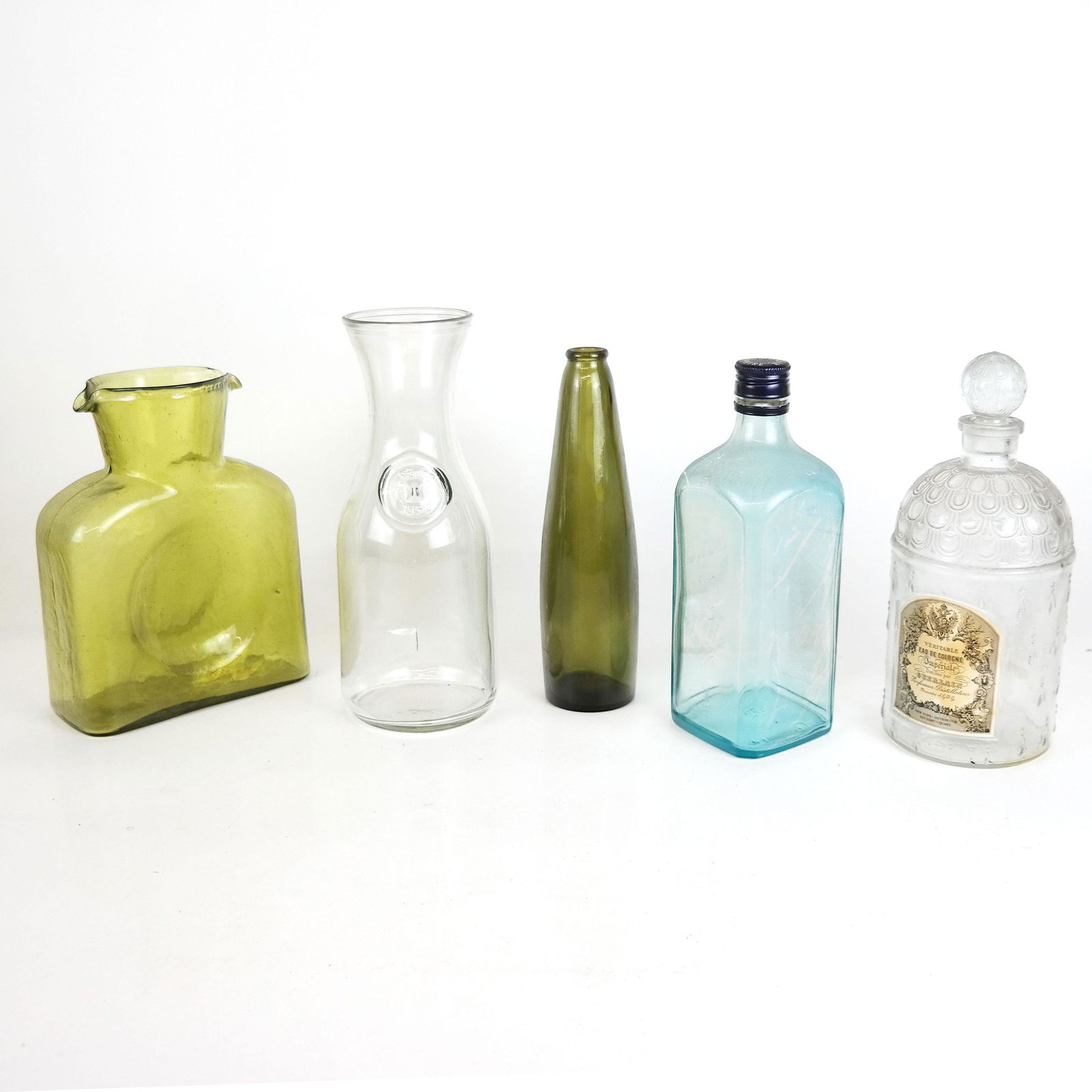 Five Antique & Vintage Glass Bottles & Decanters (1 of 12)
