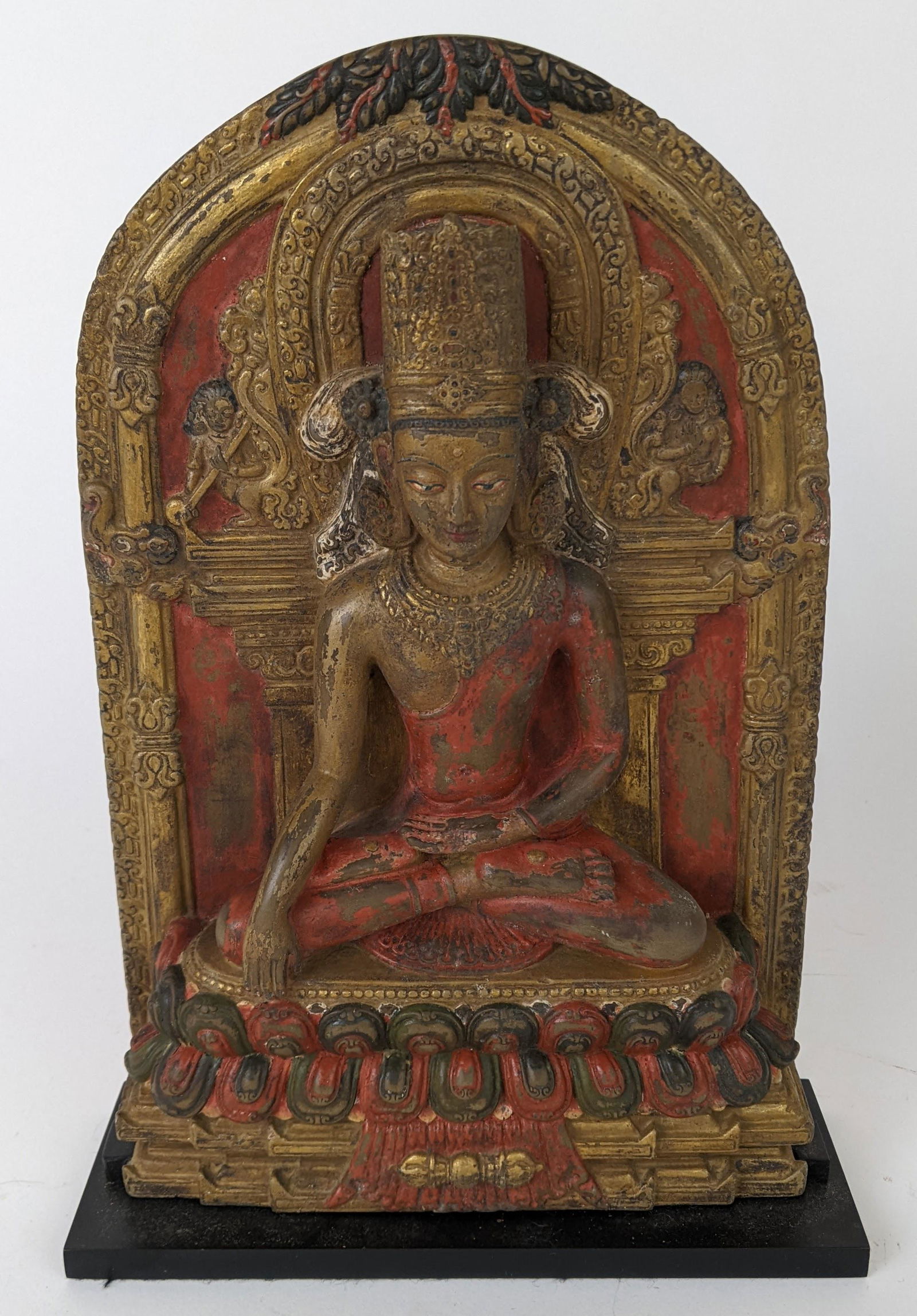 Antique Chinese Painted & Gilt Temple Carving (1 of 11)